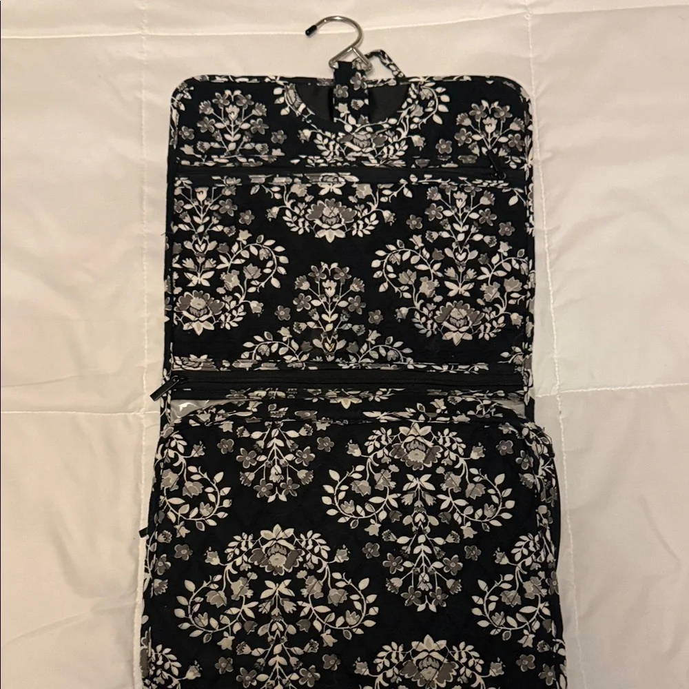 Vera Bradley Chandelier Noir Black and White Floral Travel Bag